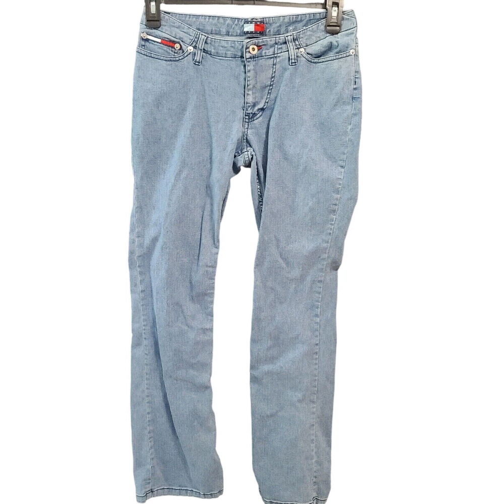 Tommy Jeans Womens Jeans Blue Size 11 Cotton Blend Stretch Button Zip Pockets